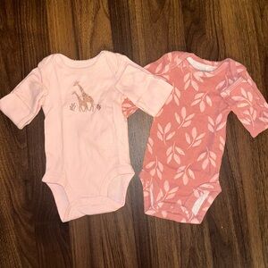 Two long sleeve onesies